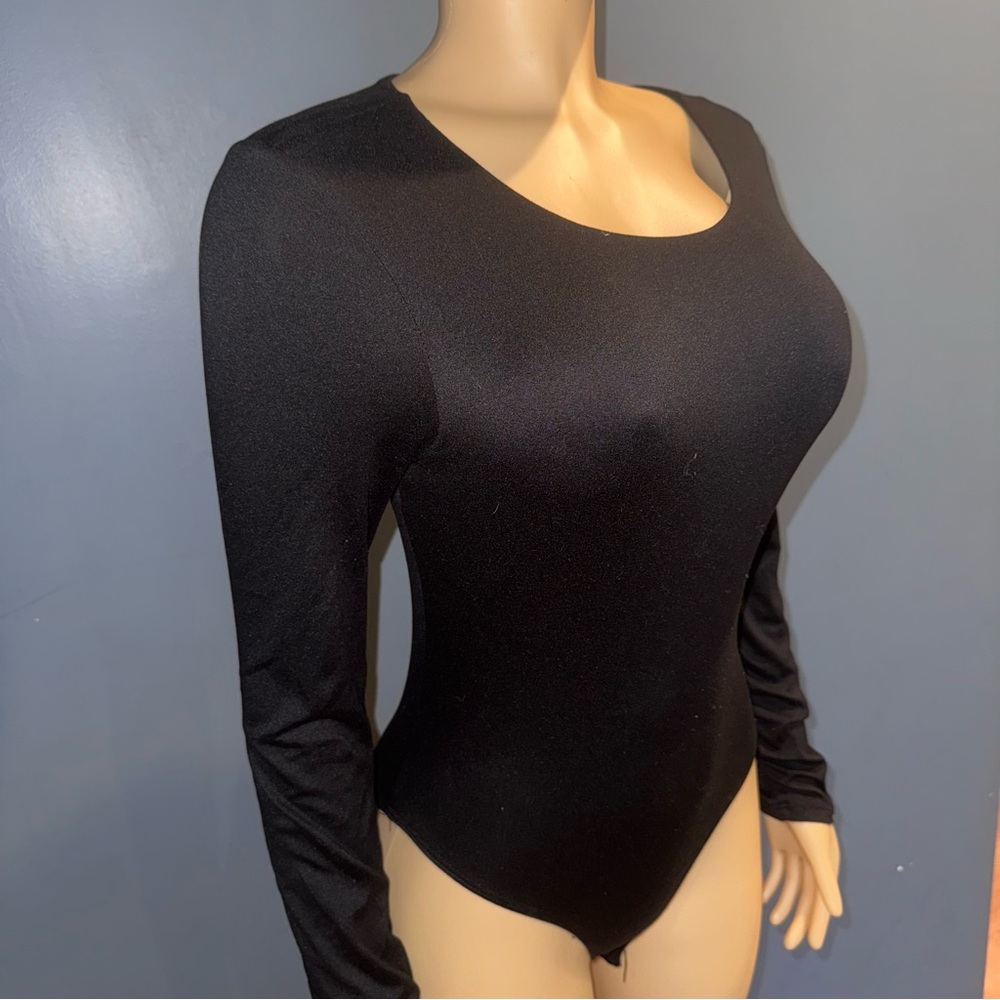 Fashion Nova Classic Black Bodysuit